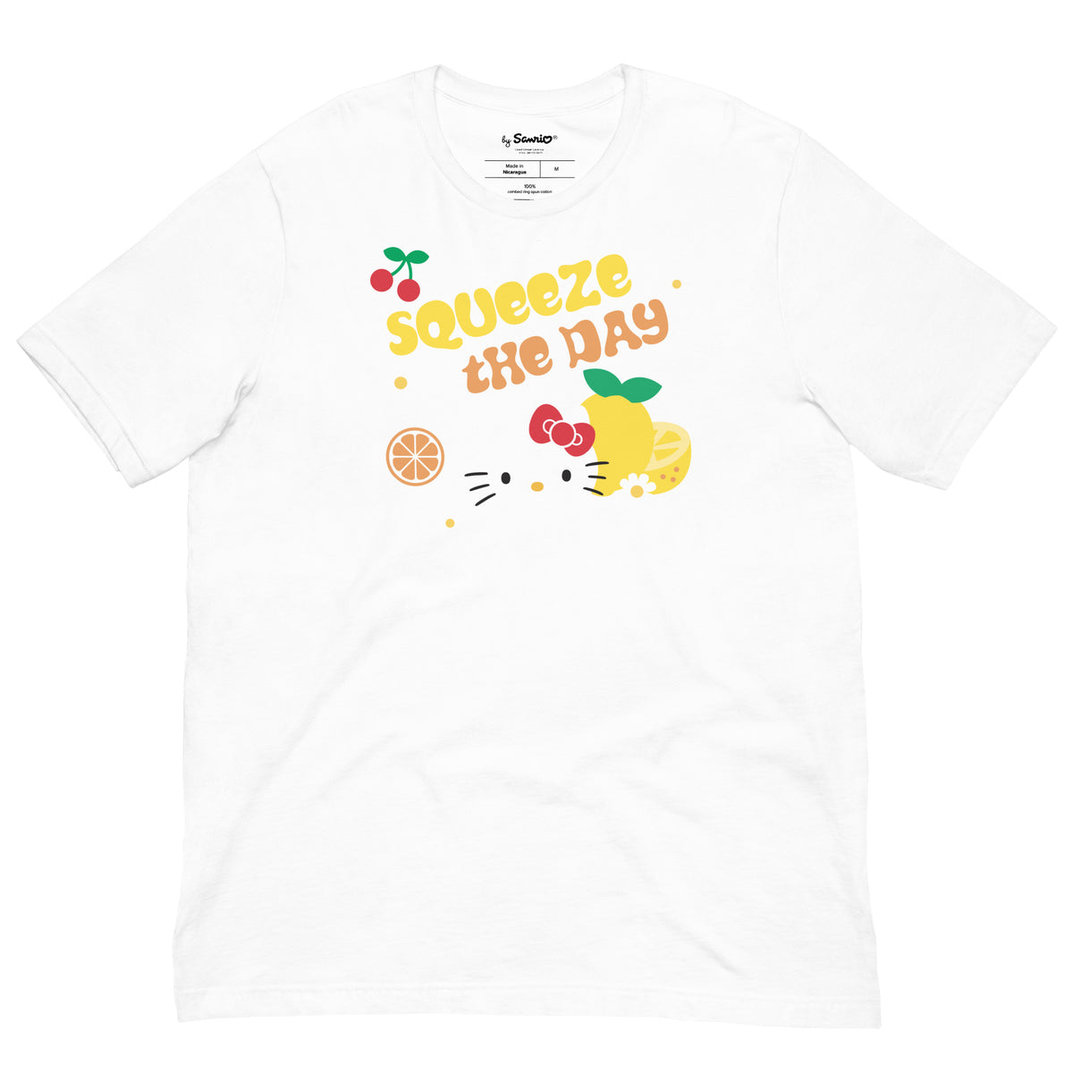 Hello Kitty Squeeze The Day Tee Apparel Printful White XS 