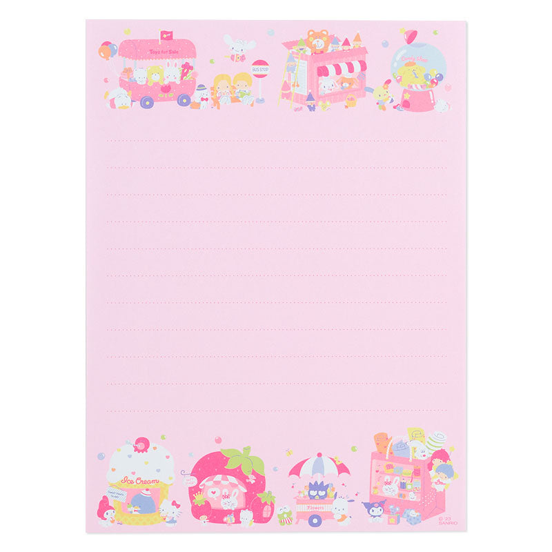 Japan Sanrio Stationery Letter Set - Hangyodon / Cheerful