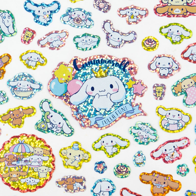 Cinnamoroll 100-Piece Glitter Sticker Sheet Stationery Japan Original   