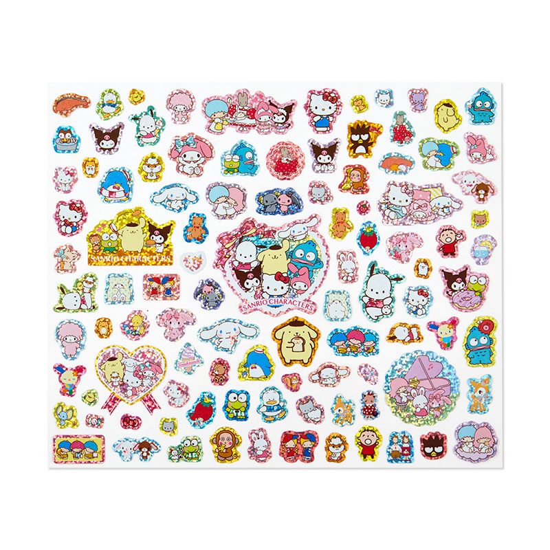 Sandylion Sanrio Hello Kitty and Friends Sparkly Stickers Pack, 4 sheets  NEW