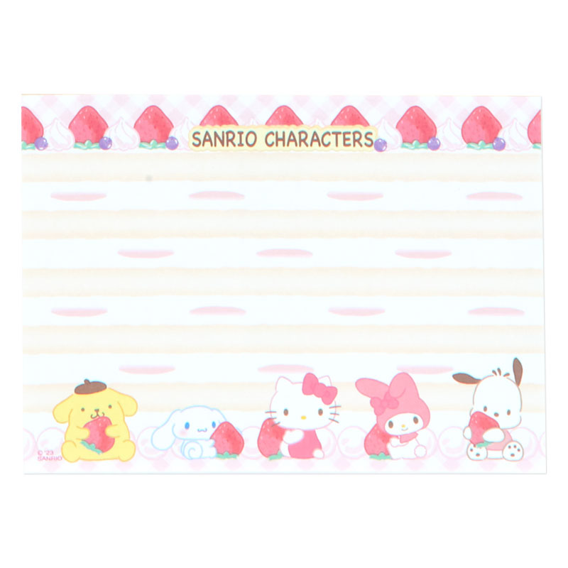 Sanrio Characters Memo Pad &amp; Sticker Set Stationery Japan Original   