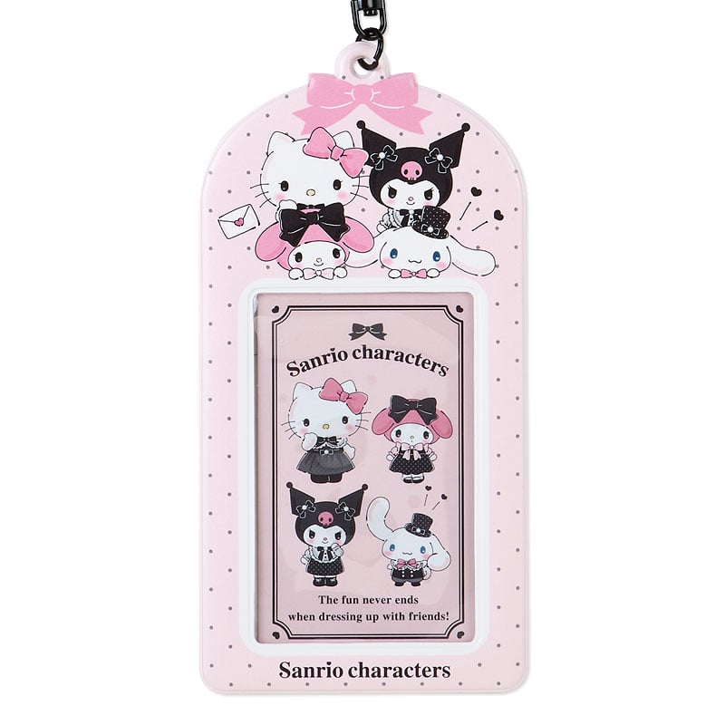 Sanrio Characters ID Badge Holder &amp; Sticker Set (Pretty Party Series) Accessory Japan Original   