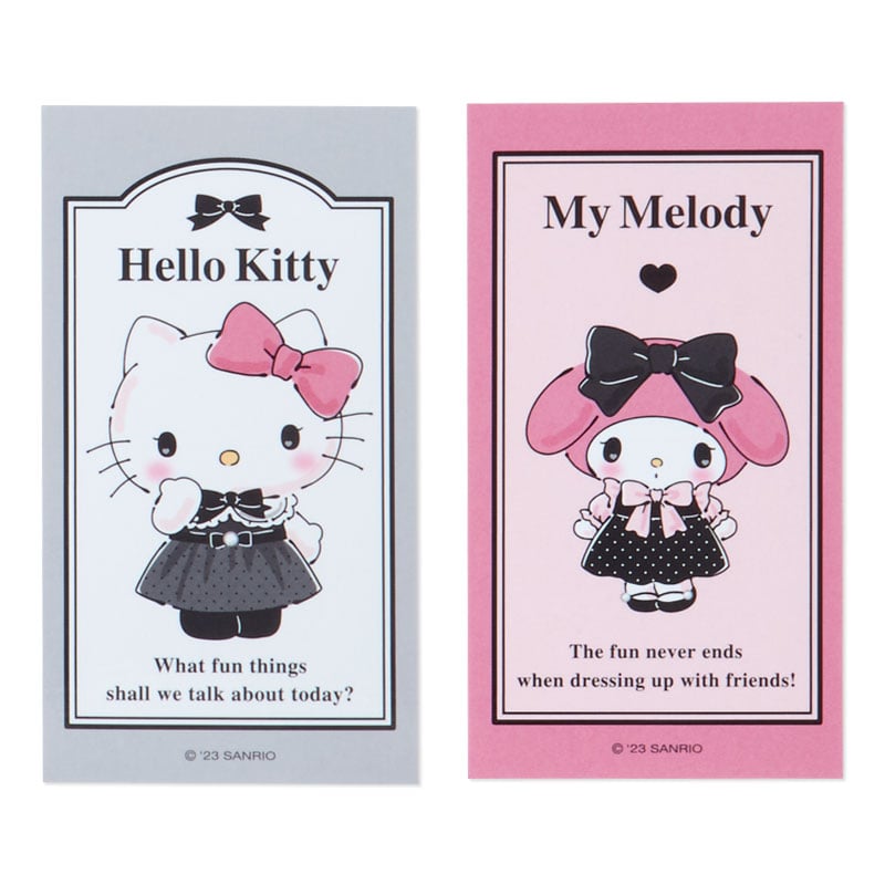 Sanrio Characters ID Badge Holder &amp; Sticker Set (Pretty Party Series) Accessory Japan Original   