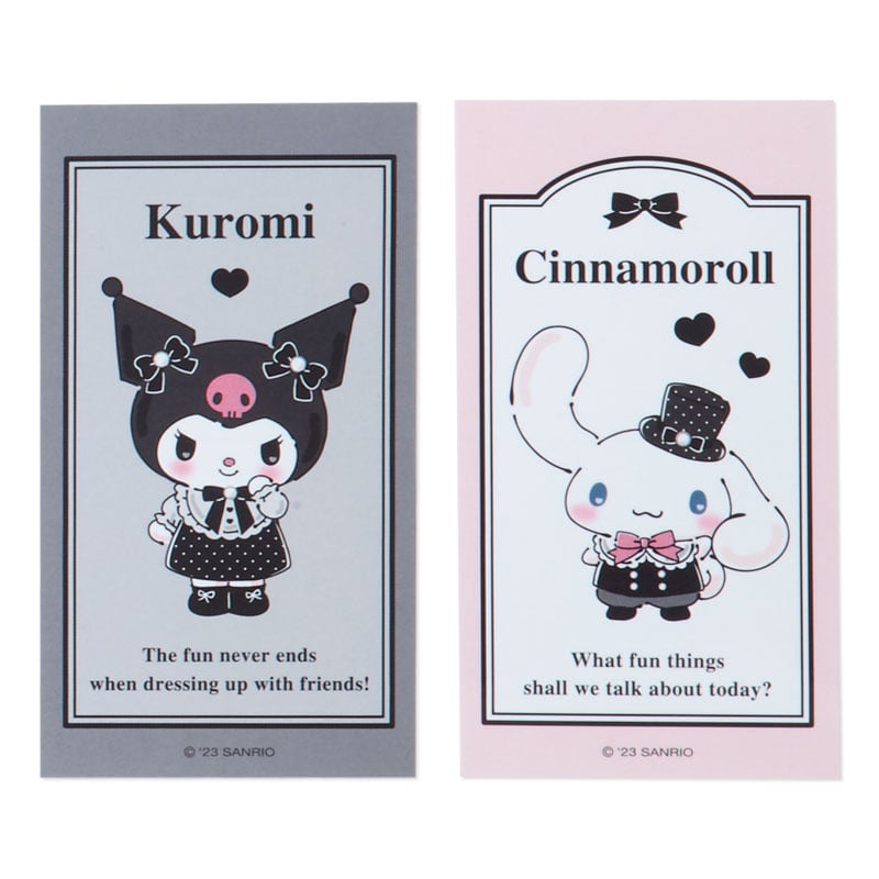 Sanrio Characters ID Badge Holder &amp; Sticker Set (Pretty Party Series) Accessory Japan Original   