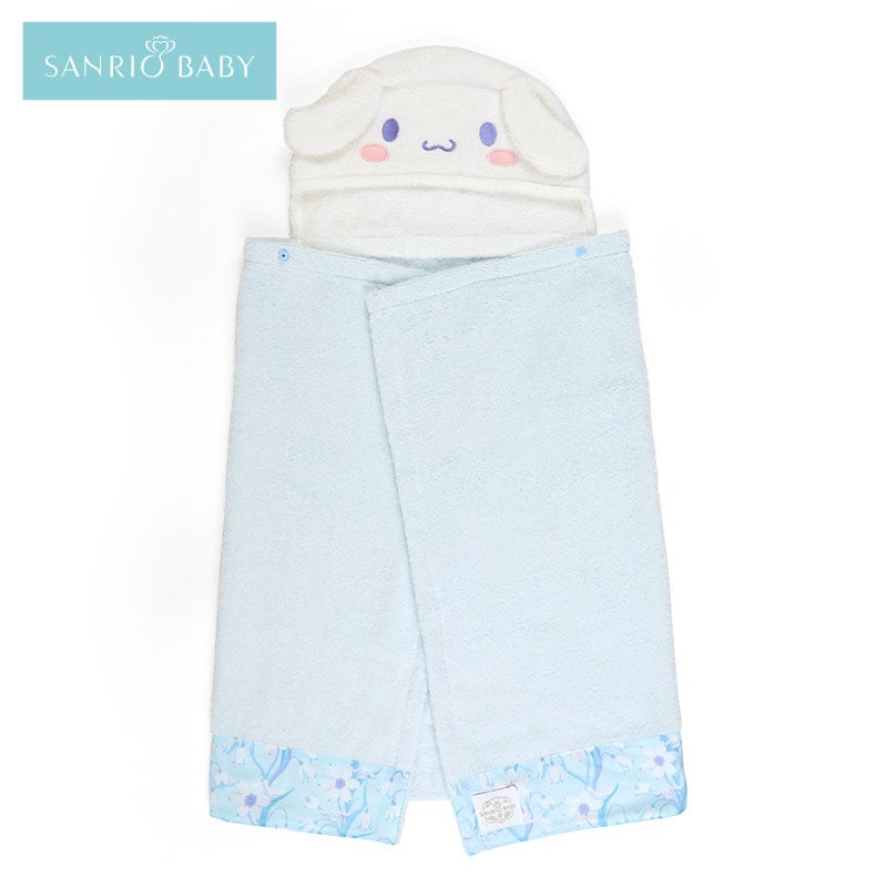 Sanrio Baby Cinnamoroll Hooded Bath Wrap Kids Japan Original   