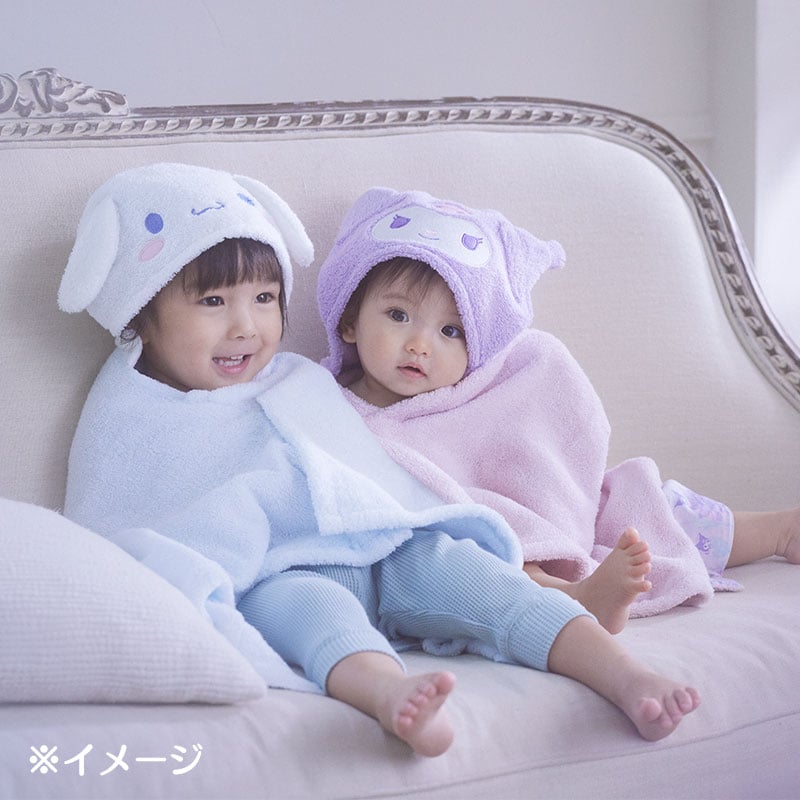 Sanrio Baby Cinnamoroll Hooded Bath Wrap Kids Japan Original   