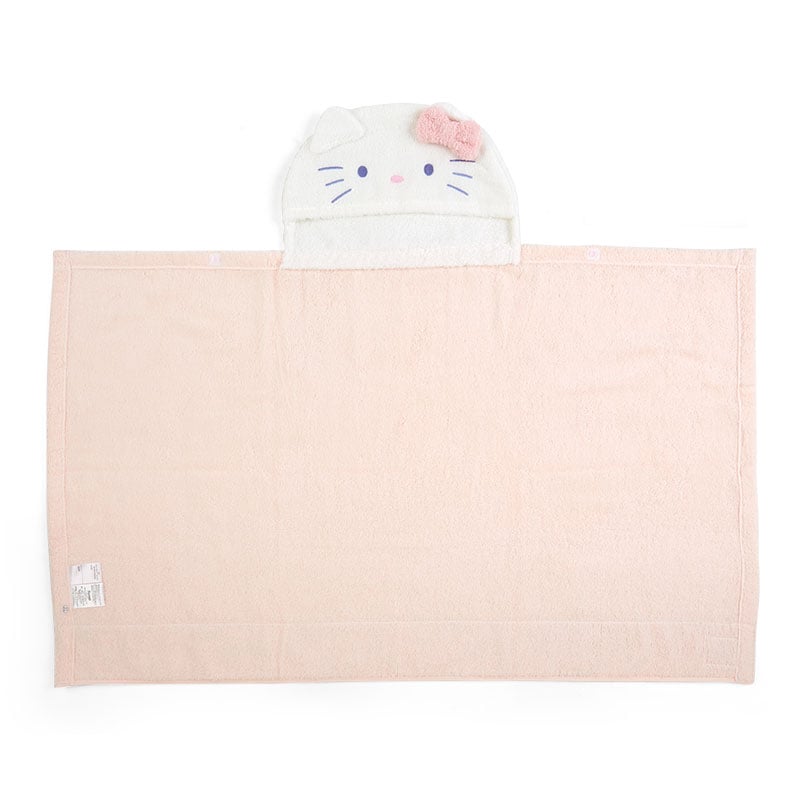 Sanrio Baby Hello Kitty Hooded Bath Wrap Kids Japan Original   