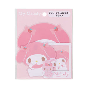 My Melody 3-pc Dress Your Tech Sticker Set Stationery Japan Original   