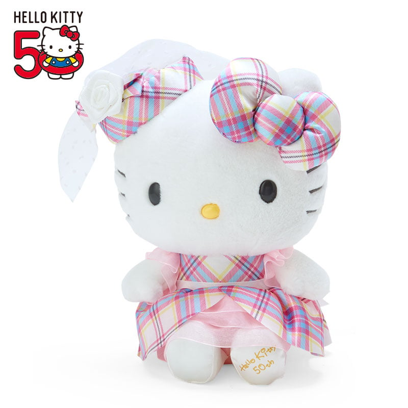 Hello Kitty 8" Plush (Hello Kitty Dress Tartan Series) Plush Japan Original   