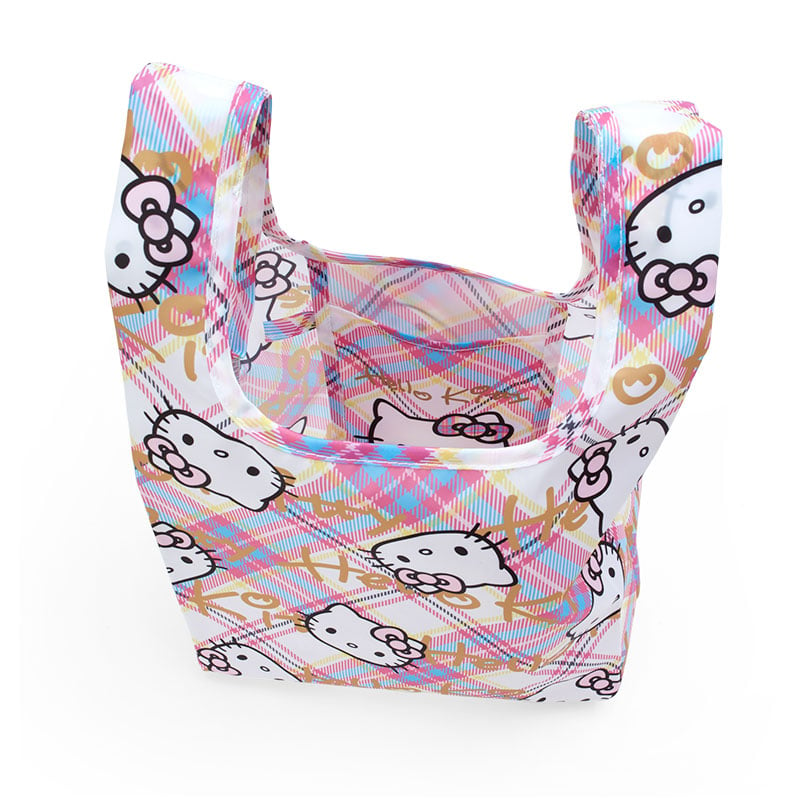 Hello Kitty Reusable Tote Bag (Hello Kitty Dress Tartan Series) Bags Japan Original   