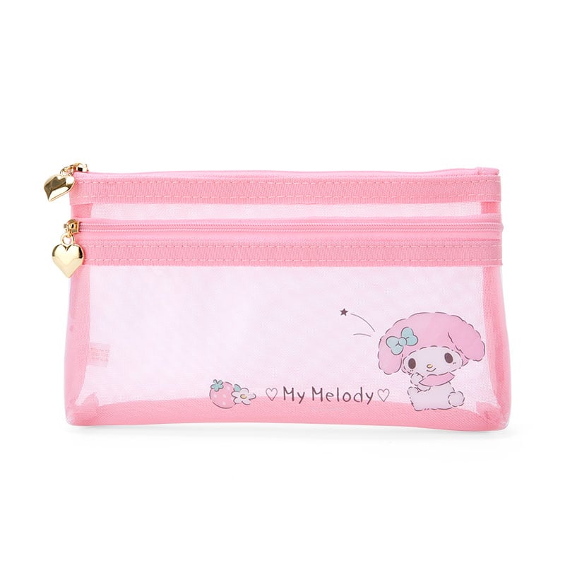 My Melody Mesh Pencil Pouch Stationery Japan Original   