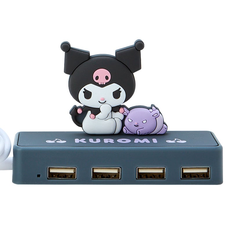 Kuromi Mini USB Hub Accessory Japan Original   