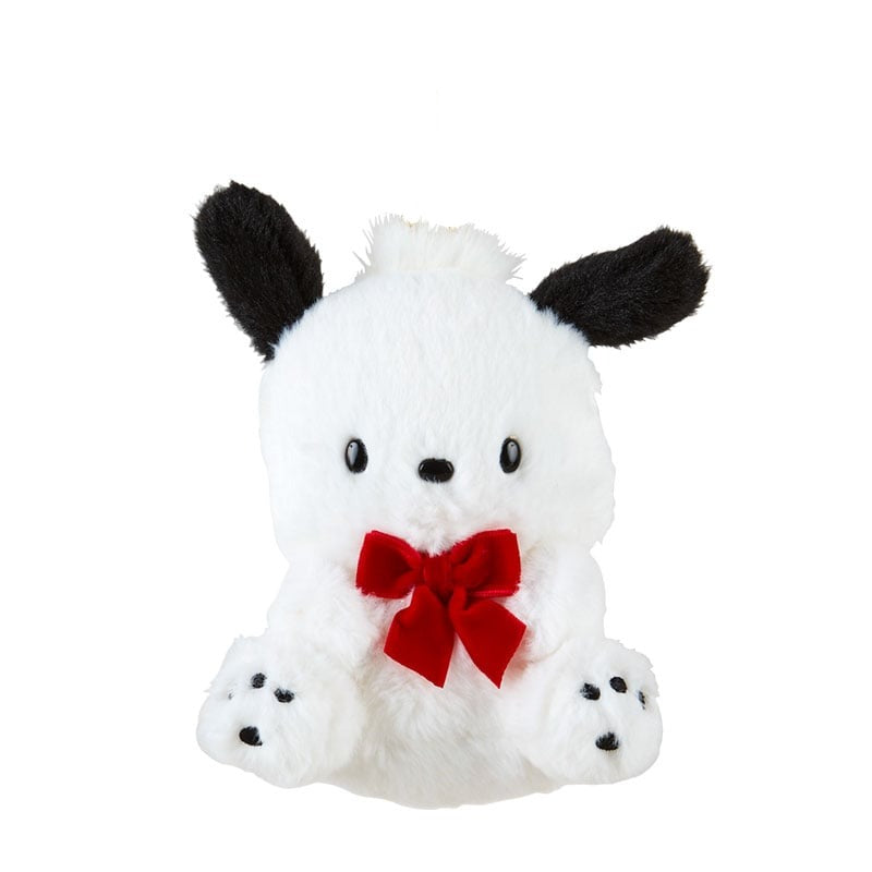 Pochacco Plush Mascot Keychain (35th Anniversary Red Ribbon Series) Accessory Japan Original   