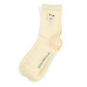 Pochacco Classic Embroidered Crew Socks Accessory Japan Original   