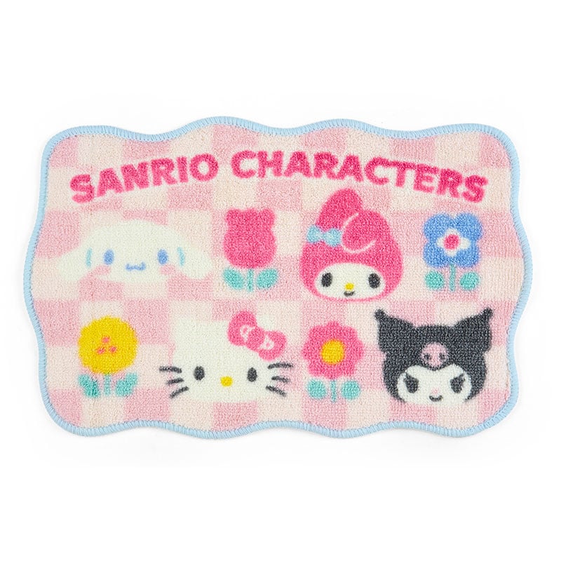 Sanrio Characters Accent Rug (Pastel Check Series) Home Goods Japan Original   