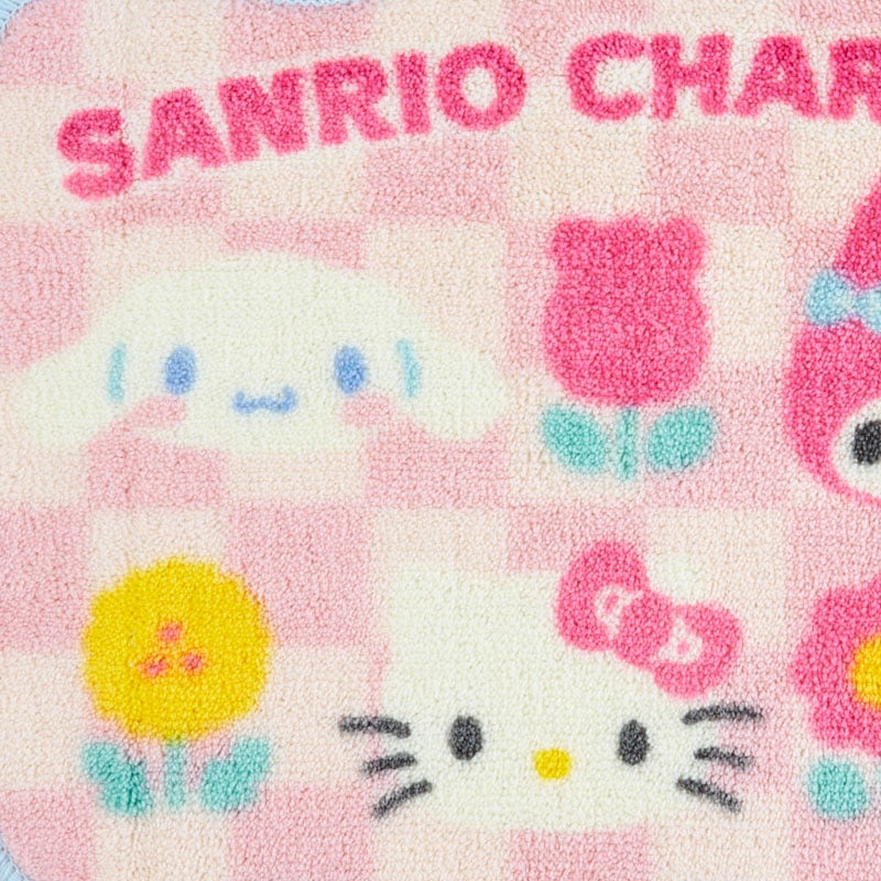 Sanrio Characters Accent Rug (Pastel Check Series) Home Goods Japan Original   