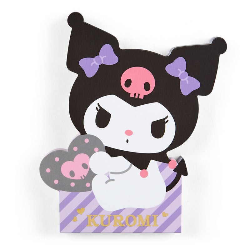 Kuromi Die-cut Memo Pad (Expressions) Stationery Japan Original   