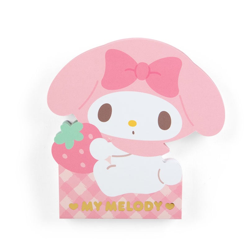 My Melody Die-cut Memo Pad (Expressions) Stationery Japan Original   