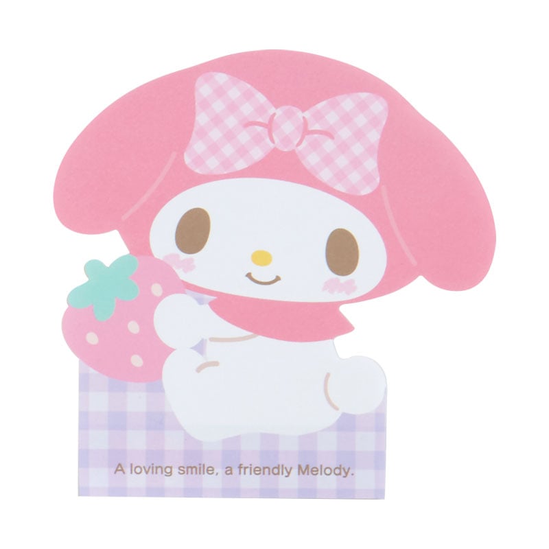 My Melody Die-cut Memo Pad (Expressions) Stationery Japan Original   