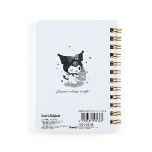 Kuromi Compact Ruled Notebook Stationery Japan Original   