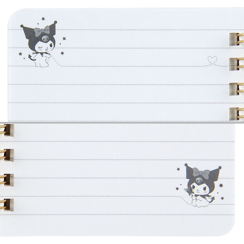 Kuromi Compact Ruled Notebook Stationery Japan Original   