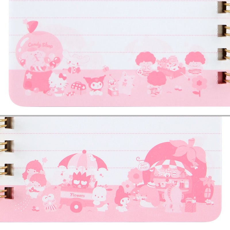 Sanrio Characters Compact Ruled Notebook Stationery Japan Original   