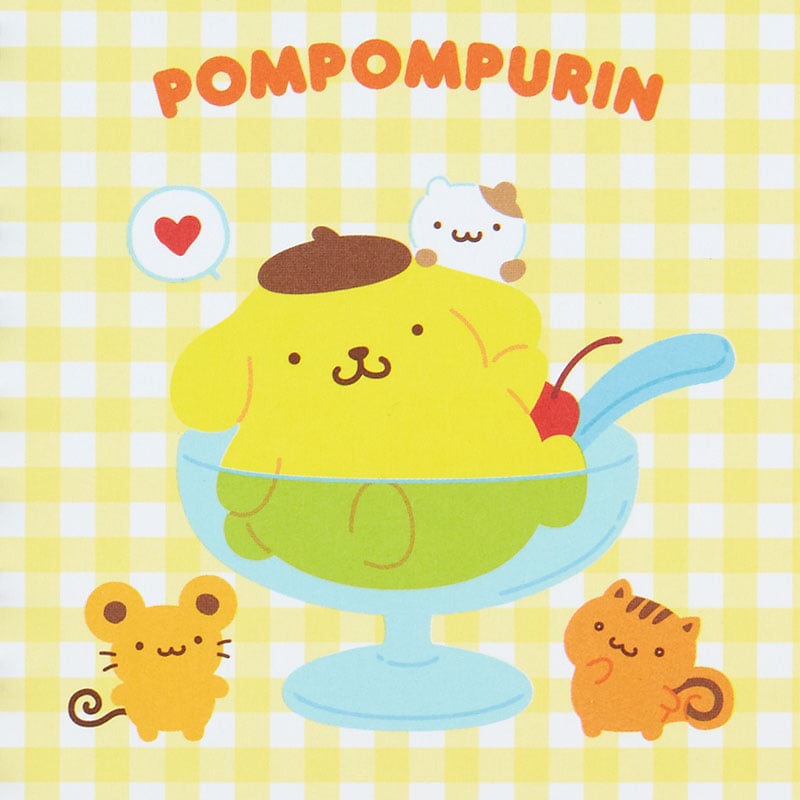 Pompompurin Compact Ruled Notebook Stationery Japan Original   