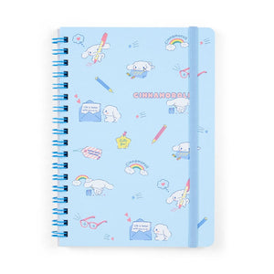 Cinnamoroll Lined Notebook (Elastic Closure) Stationery Japan Original   