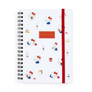 Hello Kitty Lined Notebook (Elastic Closure) Stationery Japan Original   