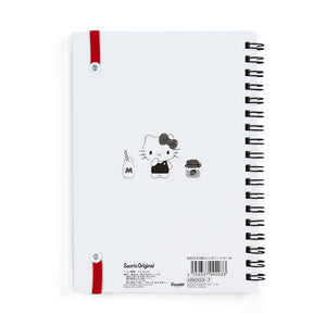 Hello Kitty Lined Notebook (Elastic Closure) Stationery Japan Original   