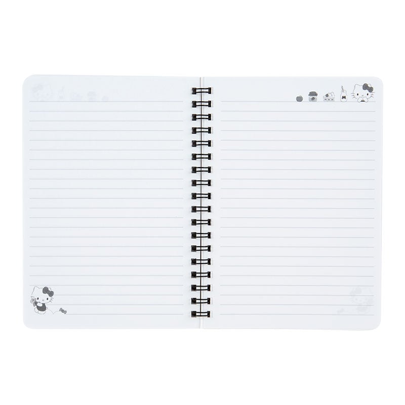 Hello Kitty Lined Notebook (Elastic Closure) Stationery Japan Original   