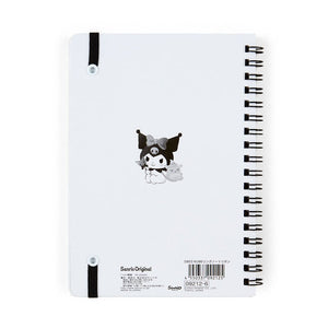 Kuromi Lined Notebook (Elastic Closure) Stationery Japan Original   