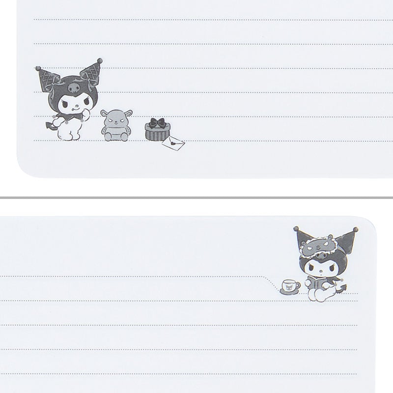 Kuromi Lined Notebook (Elastic Closure) Stationery Japan Original   