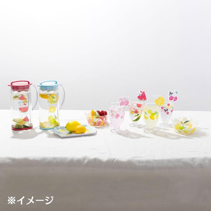 Hello Kitty Acrylic Water Pitcher (Summer Weather) Home Goods Japan Original   