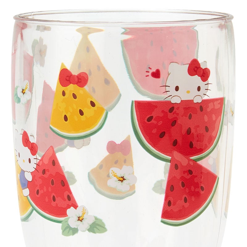 Hello Kitty Acrylic Cup (Summer Weather) Home Goods Japan Original   