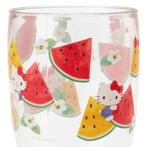 Hello Kitty Acrylic Cup (Summer Weather) Home Goods Japan Original   