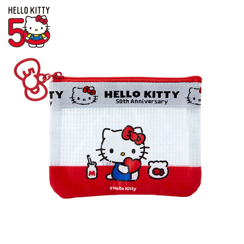 Hello Kitty Mini Flat Pouch (Hello, Everyone! Series) Bags Japan Original   