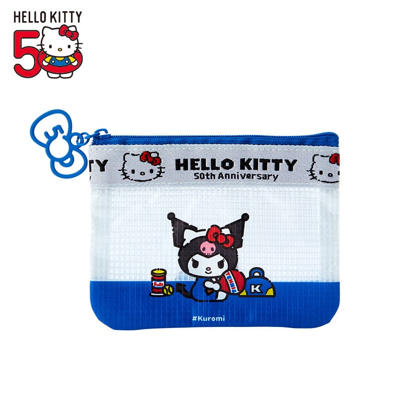 Kuromi Mini Flat Pouch (Hello, Everyone! Series) Bags Japan Original   