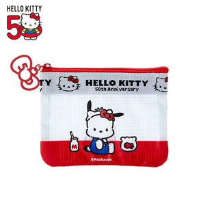 Pochacco Mini Flat Pouch (Hello, Everyone! Series) Bags Japan Original   