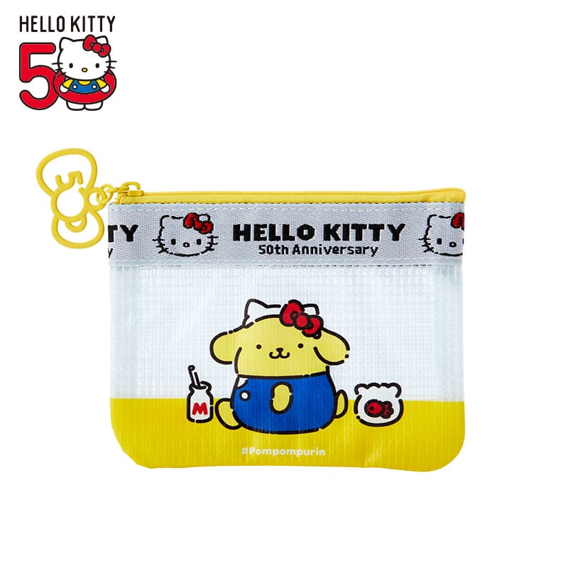 Pompompurin Mini Flat Pouch (Hello, Everyone! Series) Bags Japan Original   