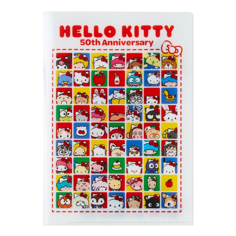 Hello Kitty File Folder and Sticker Set (Hello, Everyone! Series) Stationery Japan Original   