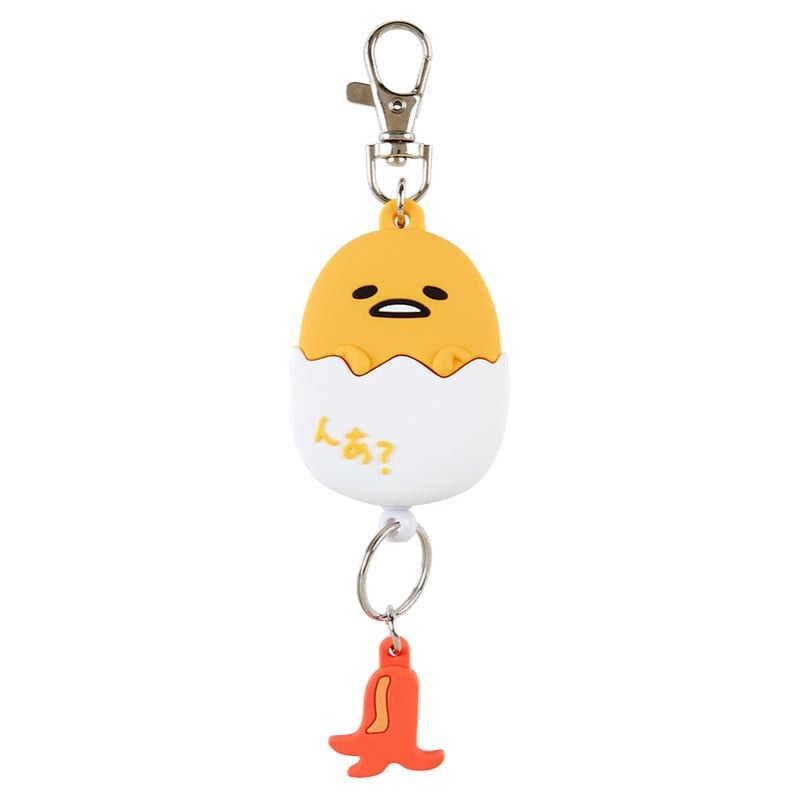 Gudetama Bestie Face Badge Reel Accessory Japan Original   