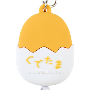 Gudetama Bestie Face Badge Reel Accessory Japan Original   