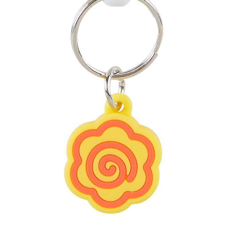 Hanamaruobake Bestie Face Badge Reel Accessory Japan Original   