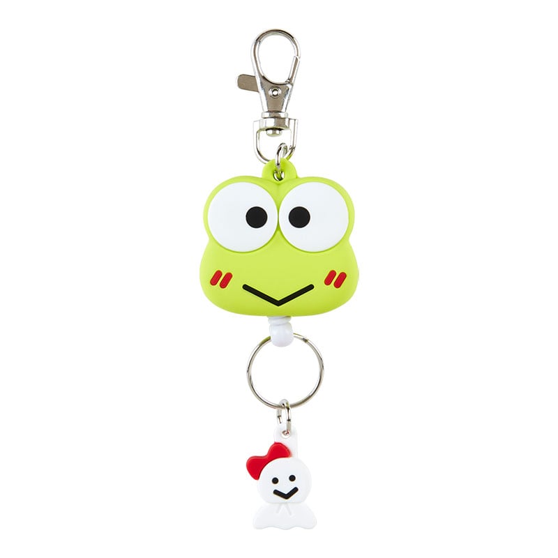 Keroppi Bestie Face Badge Reel Accessory Japan Original   