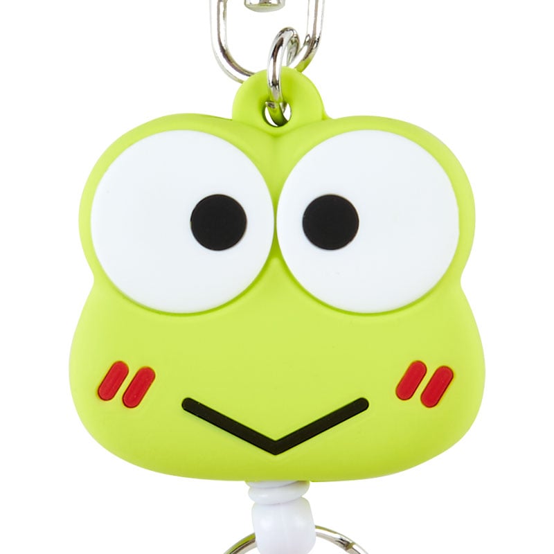 Keroppi Bestie Face Badge Reel Accessory Japan Original   