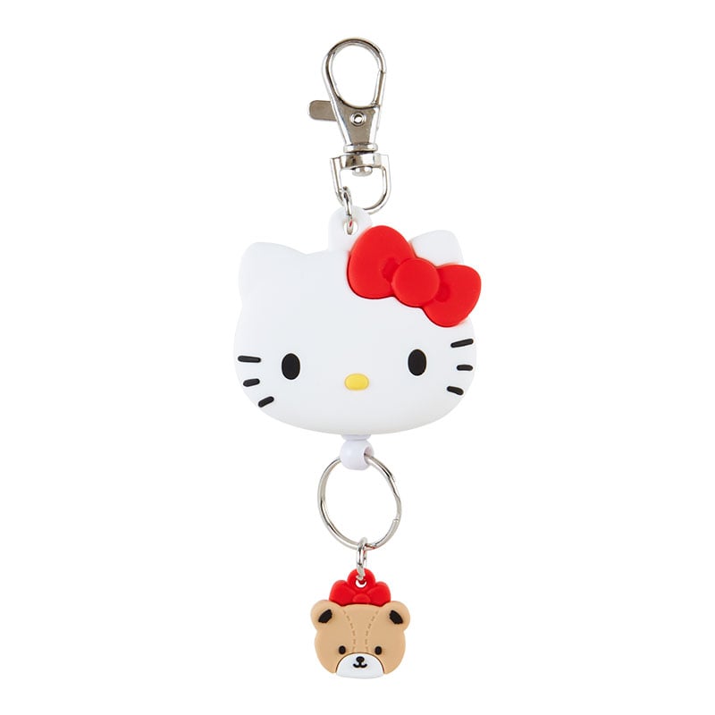 Hello Kitty Bestie Face Badge Reel Accessory Japan Original   