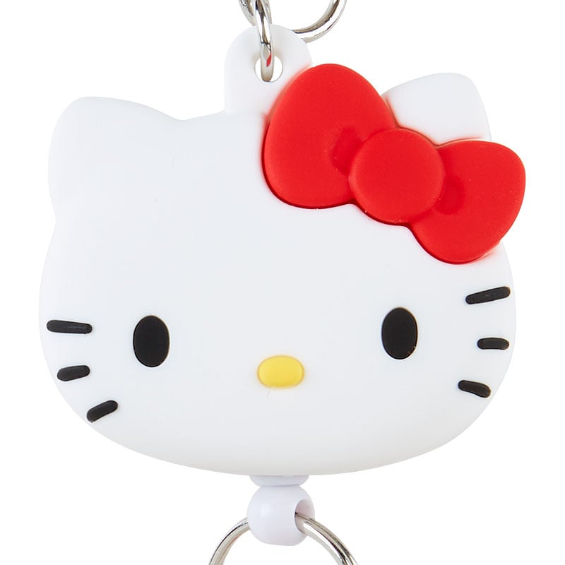 Hello Kitty Bestie Face Badge Reel Accessory Japan Original   