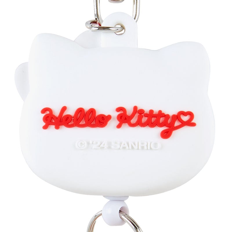 Hello Kitty Bestie Face Badge Reel Accessory Japan Original   