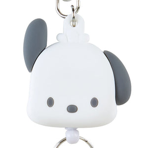 Pochacco Bestie Face Badge Reel Accessory Japan Original   